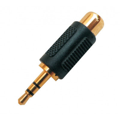 An MX EP Stereo Male Plug 3.5mm To MX RCA Female Socket Connector Gold Plated (MX-834)