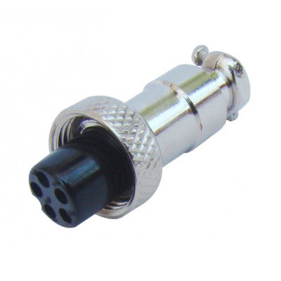 An MX M12 MIC Female Socket Connector 4 Pin Plug (MX-2837B)