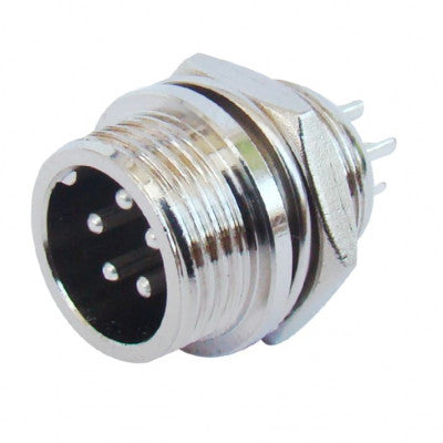 An MX M12 MIC Male Plug Connector 4 Pin Plug (MX-2838B)