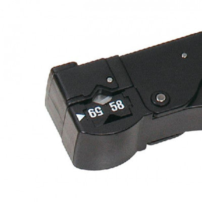 An MX New Rotary Co-Axial Cable Stripper 3 Blades For RG-58 (3C2V) RG-59/62 (4C2V) RG-6 (5C2V) Model HT-312B (MX-2368)