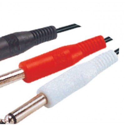 An MX P-38 Stereo Male Plug To MX 2 P-38 Mono Male Plug Cord 1.5 Meter (MX-1120)