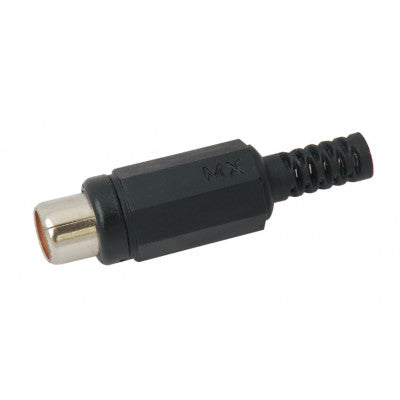 An MX RCA Extension Female Connector Deluxe Copper Plated (MX-39A)