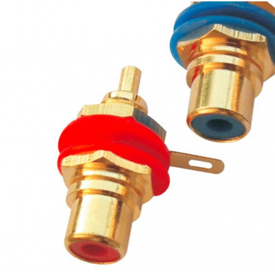 An MX RCA Female Connector Gold Plated RGB Heavy Duty (MX-990A)
