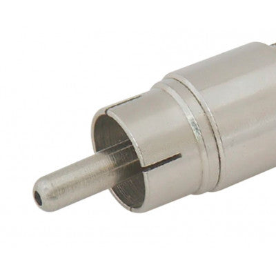 An MX RCA Male Connector Full Metal Copper Plated (MX-40)