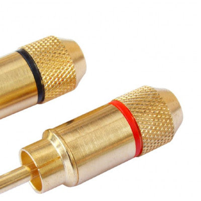 An MX RCA Male Connector Gold Plated Pair (MX-871)
