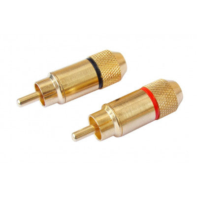 An MX RCA Male Connector Gold Plated Pair (MX-871)