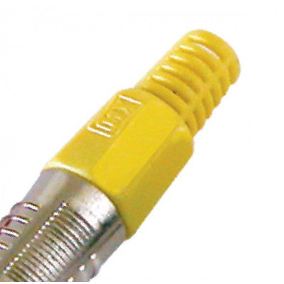 An MX RCA Male Plug Connector Fancy Cap Copper Plated (MX-1739)