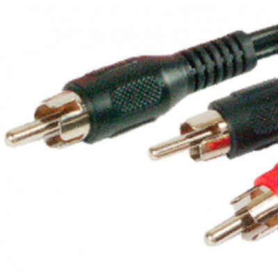 An MX RCA Male Plug To 2 RCA Male Cord 1.5 Meter (MX-593)