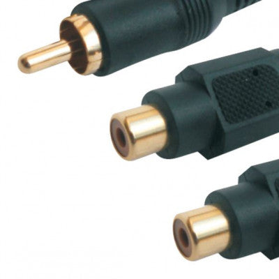 An MX RCA Male Plug To MX 2 RCA Female Socket Cord High Resolution OFC Cable 0.3 Meter (MX-837)