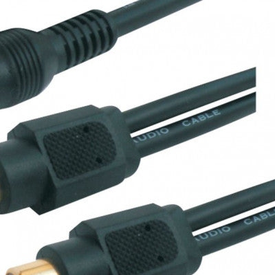 An MX RCA Male Plug To MX 2 RCA Female Socket Cord High Resolution OFC Cable 0.3 Meter (MX-837)