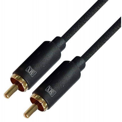 An MX RCA Male Plug To RCA Male Plug Cord 1.5 Meter Slim Type Gold Plated (MX-4071)