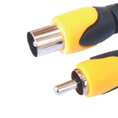 An MX RF Male Plug To MX RCA Male Plug Cord Dual Moulded 1.2 Meter (MX-242)