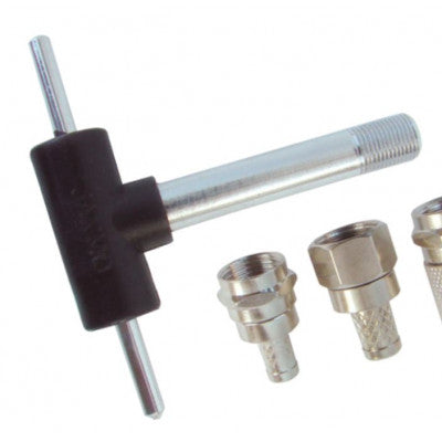 An MX Twist On Tool For RG59, RG-6 and RG-11 Cable (MX-428)
