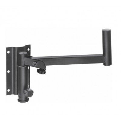 An MX Universal Adjustable Wall Mount Speaker Bracket Stands with Tilt Angle Rotation Adjustment Speakers Stand Black (MX-3723)