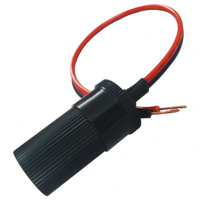 An MX Water Resistant Car / Motorcycle Charger Power Cigarette Lighter Female Socket with 30cm Extension Cable 10 Amp (MX-493A)