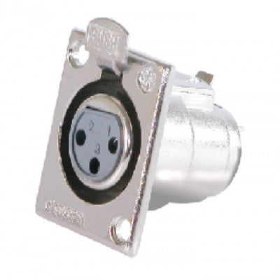 An MX XLR 3 Pin MIC Connector Female Panel Mounting (MX-1890)