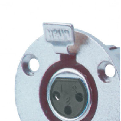 An MX XLR 3 Pin MIC Connector Female Socket Panel Mounting Round (MX-1336)