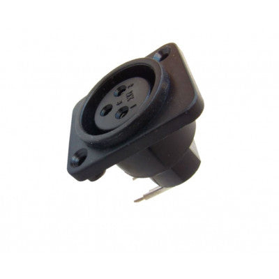 An MX XLR 3 Pin MIC Female Connector Panel Mounting PCB Type (MX-388A)