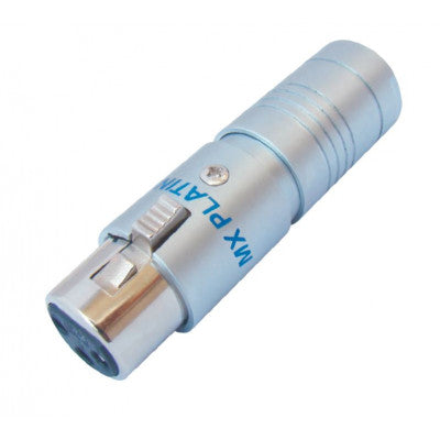 An MX XLR 3 Pin MIC Female Extension Connector Self Locking MX Platinum (MX-3076)