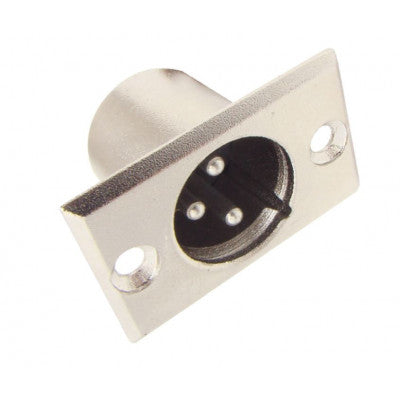 An MX XLR 3 Pin MIC Male Connector Panel Mounting (MX-387)