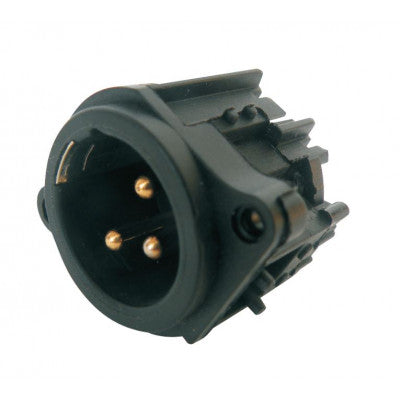 An MX XLR 3 Pin MIC Male Plug Connector Panel Mounting For MX 3148 to 3150 Junction Box (MX-3262)