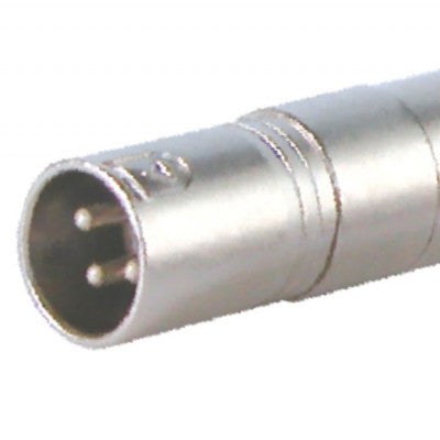 An MX XLR 3 Pin MIC Male Plug Connector To MX P-38 Mono Female Socket Locking Type Connector (MX-1875)