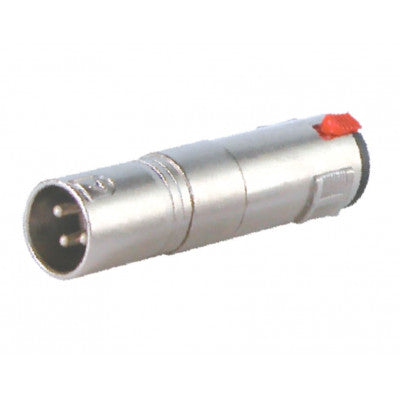 An MX XLR 3 Pin MIC Male Plug Connector To MX P-38 Stereo Female Socket Locking Type Connector (MX-1875A)