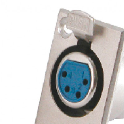 An MX XLR 4 PIN MIC Female Socket Connector Panel Mounting (MX-1888)