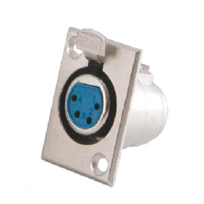 An MX XLR 4 PIN MIC Female Socket Connector Panel Mounting (MX-1888)