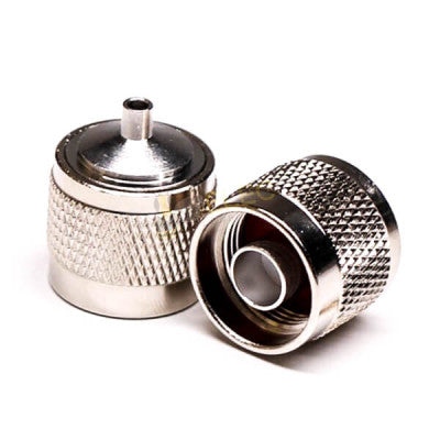 An N Type Coaxial Male Connector 180 Degree Solder Type for Cable