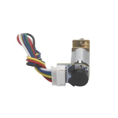 An N20 3V 75 RPM Micro Metal Gear Motor With Encoder