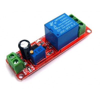 An NE555 Delay Timer Switch Adjustable 0-10 Sec 12V Relay Module