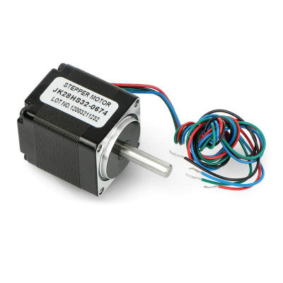 An NEMA 11-28HS32-0674-0.6-Kg-cm Round Type Shaft Stepper Motor