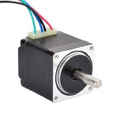 An NEMA 11-28HS32-0674-0.6-Kg-cm Round Type Shaft Stepper Motor