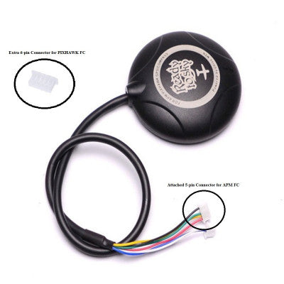 An NEO-M8N GPS Module with Compass for APM with extra connector for Pixhawk