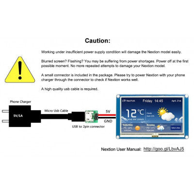An Nextion 3.2 inch BASIC NX4024T032 HMI TFT LCD Touch Display Module