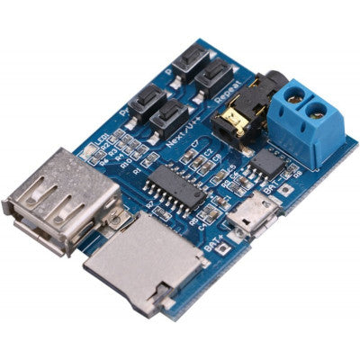 An Non-Destructive MP3 Decoding Board with Self-Powered TF Card U Disk Decoded Player Module