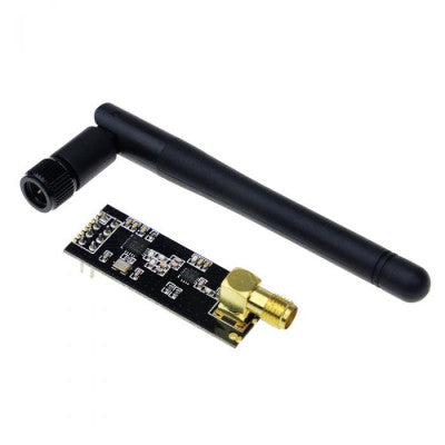 An NRF24L01 2.4GHz PA+LNA SMA Wireless Transceiver Module with Antenna