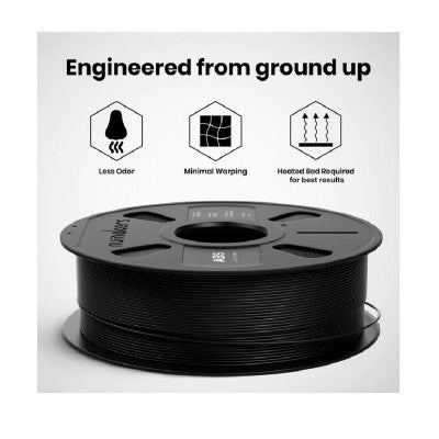 An Numaker ABS Filament- Pitch Black 1.75 mm/ 1 kg