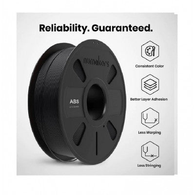 An Numaker ABS Filament- Pitch Black 1.75 mm/ 1 kg