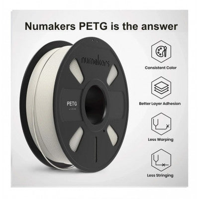 An Numaker PETG Filament Pure White 1.75 mm / 1 kg