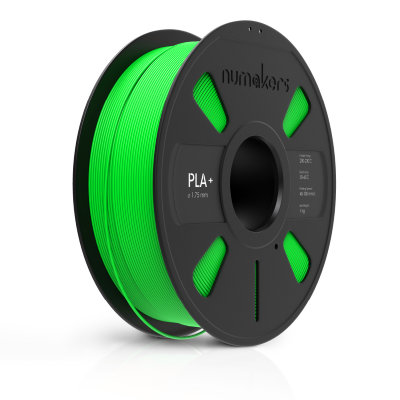 An Numaker PLA+ Filament Fluorescent Green 1.75 mm / 1 kg