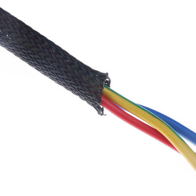 An Nylon 25mm Expandable Braided Sleeve for Wire Protection - 2M Length