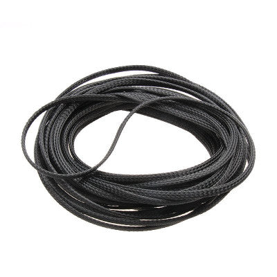An Nylon 6mm Expandable Braided Sleeve for Wire Protection - 2M Length