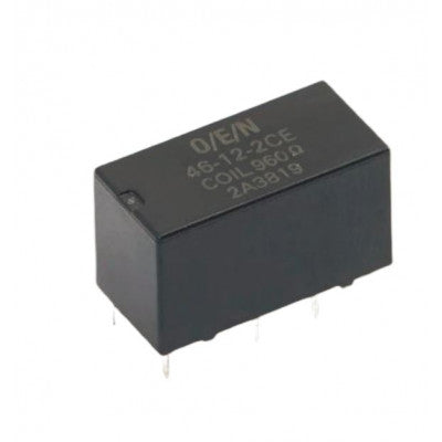 An OEN 12V 2A DC 46-12-CE 8 Pin DPDT PCB Mount Telecom Relay