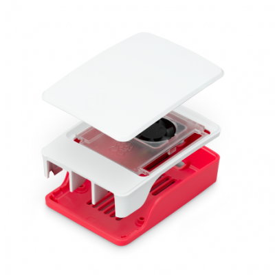 An Official Raspberry Pi 5 Case Red-White