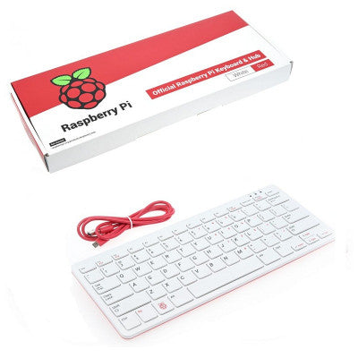 An Official Raspberry Pi Keyboard Red & White