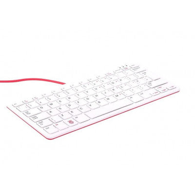 An Official Raspberry Pi Keyboard Red & White