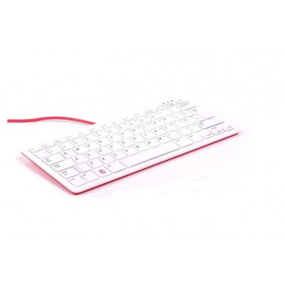 An Official Raspberry Pi Keyboard Red & White