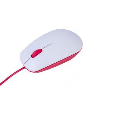 An Official Raspberry Pi Mouse Red & White